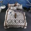 Gucci Logo Brand Bedding Set Home Decor Luxury Bedroom Bedspread