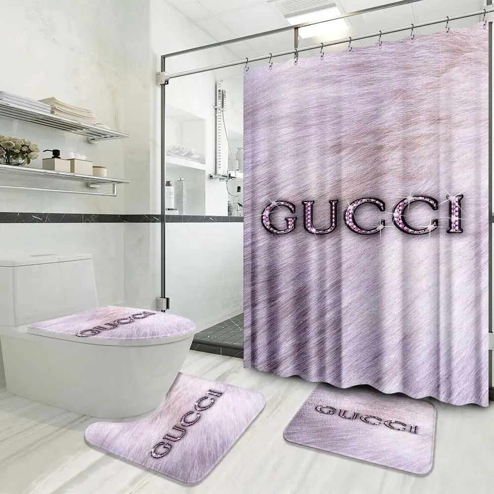 Gucci Bathroom Set Luxury Fashion Brand Hypebeast Bath Mat Home Decor