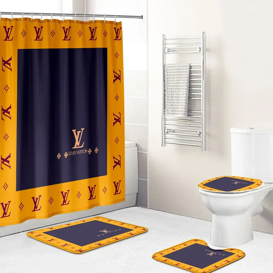 Louis Vuitton Bathroom Set Home Decor Bath Mat Hypebeast Luxury Fashion Brand