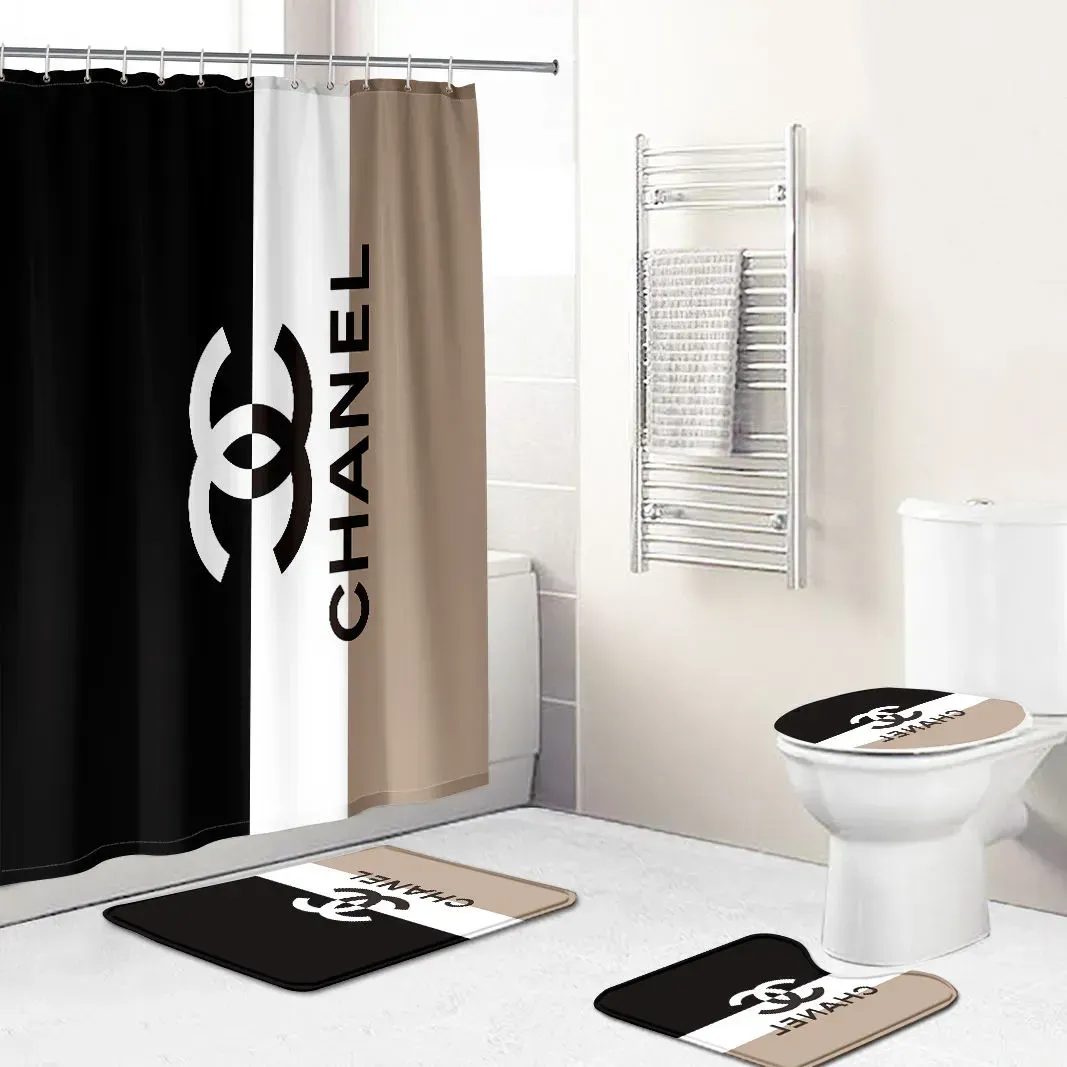 Chanel Bathroom Set Bath Mat Luxury Fashion Brand Hypebeast Home Decor