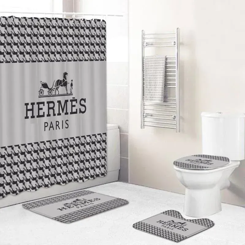 Hermes Bathroom Set Luxury Fashion Brand Home Decor Hypebeast Bath Mat