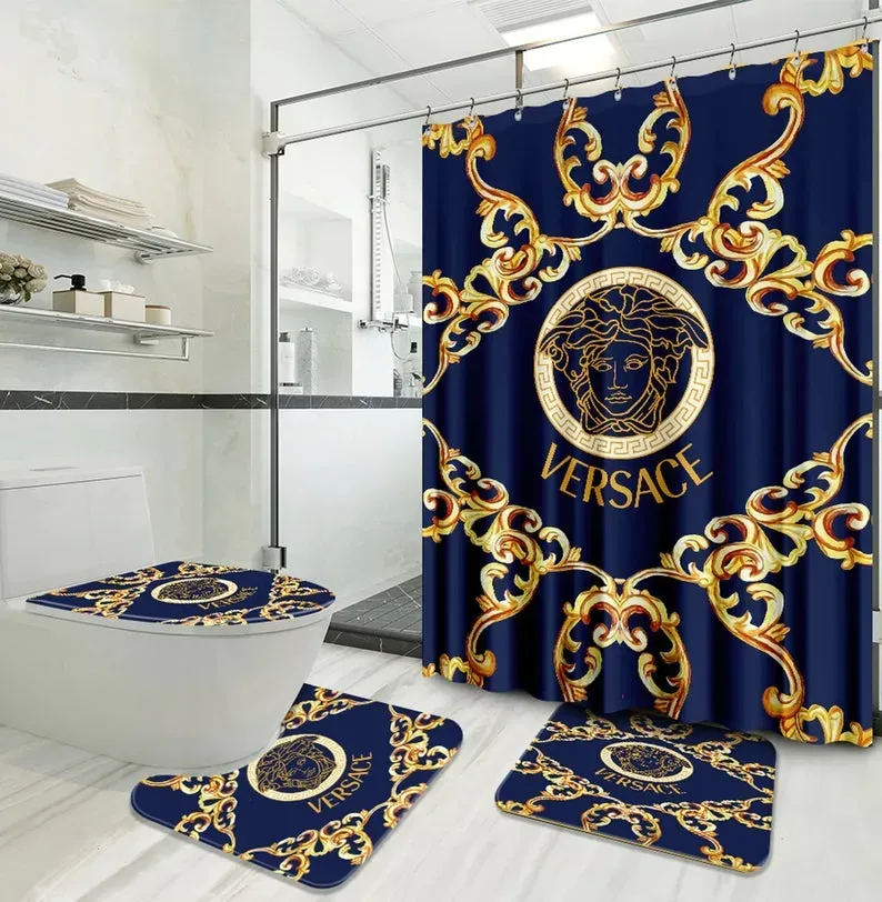 Versace Bathroom Set Bath Mat Hypebeast Luxury Fashion Brand Home Decor