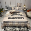 Burberry Logo Brand Bedding Set Home Decor Bedroom Luxury Bedspread