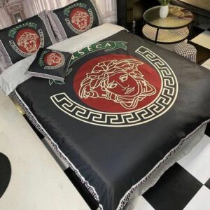 Versace Logo Brand Bedding Set Home Decor Bedroom Bedspread Luxury