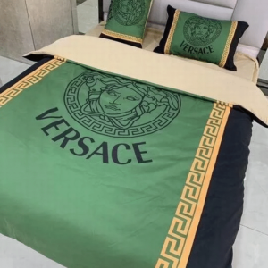 Versace Logo Brand Bedding Set Home Decor Bedroom Luxury Bedspread