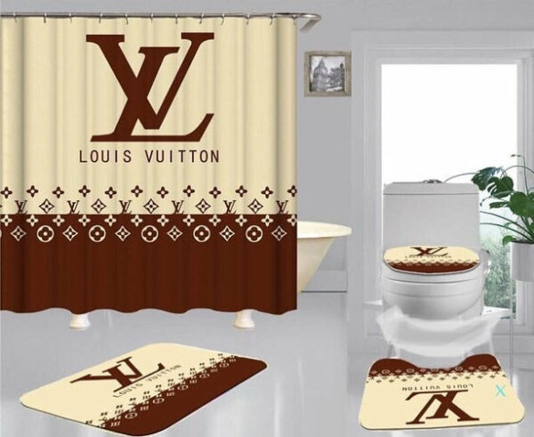 Louis Vuitton Lv Bathroom Set Home Decor Hypebeast Luxury Fashion Brand Bath Mat