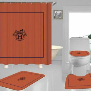 Hermes Paris Orange Bathroom Set Hypebeast Luxury Fashion Brand Home Decor Bath Mat