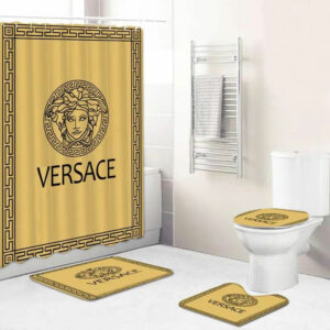 Gianni Versace Yellow Bathroom Set Bath Mat Home Decor Hypebeast Luxury Fashion Brand