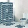 Louis Vuitton Lv Bathroom Set Hypebeast Bath Mat Home Decor Luxury Fashion Brand