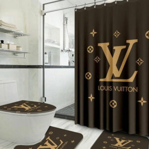 Louis Vuitton Lv Brown Bathroom Set Bath Mat Home Decor Hypebeast Luxury Fashion Brand