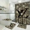 Louis Vuitton Lv Bling Bathroom Set Hypebeast Home Decor Luxury Fashion Brand Bath Mat