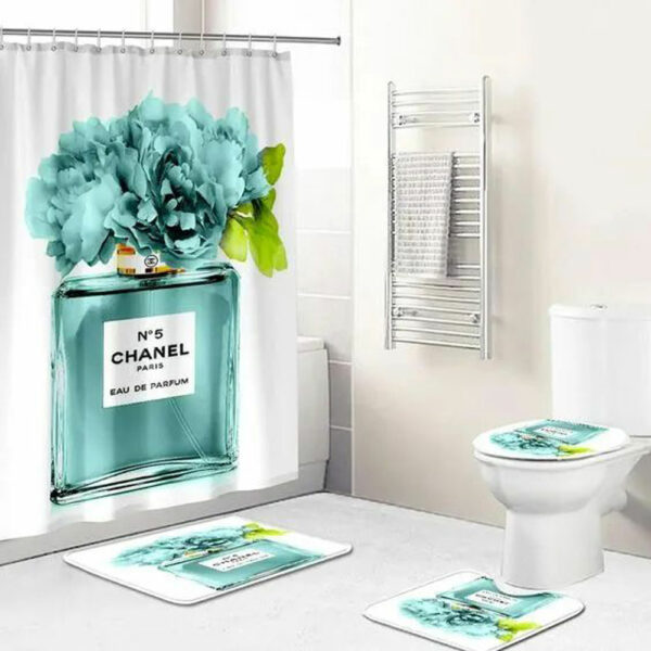 Chanel Perfume Bathroom Set Luxury Fashion Brand Bath Mat Home Decor Hypebeast