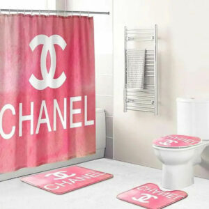 Chanel Pink Bathroom Set Home Decor Luxury Fashion Brand Hypebeast Bath Mat