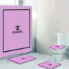 Chanel Purple Bathroom Set Hypebeast Luxury Fashion Brand Bath Mat Home Decor