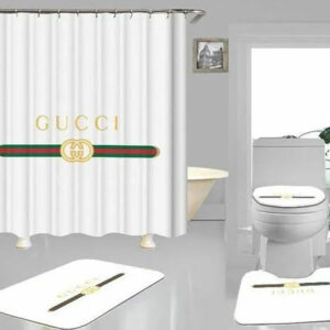 Gucci White Bathroom Set Bath Mat Luxury Fashion Brand Hypebeast Home Decor