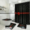 Louis Vuitton Lv Black Bathroom Set Bath Mat Hypebeast Luxury Fashion Brand Home Decor