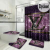 Louis Vuitton Lv Purple Leopard Bathroom Set Luxury Fashion Brand Hypebeast Bath Mat Home Decor
