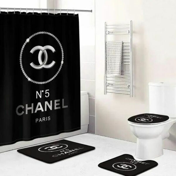 Chanel Paris Bathroom Set Luxury Fashion Brand Bath Mat Hypebeast Home Decor