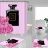 Chanel Perfume Bathroom Set Luxury Fashion Brand Home Decor Bath Mat Hypebeast