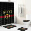 Gucci Stripe Bathroom Set Hypebeast Home Decor Bath Mat Luxury Fashion Brand