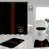 Gucci Black Bathroom Set Home Decor Luxury Fashion Brand Hypebeast Bath Mat