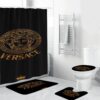 Gianni Versace Black Bathroom Set Luxury Fashion Brand Hypebeast Bath Mat Home Decor
