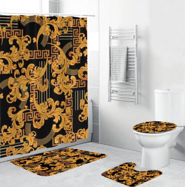 Gianni Versace Bathroom Set Home Decor Luxury Fashion Brand Bath Mat Hypebeast