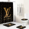 Louis Vuitton Lv Glitter Bathroom Set Home Decor Hypebeast Luxury Fashion Brand Bath Mat
