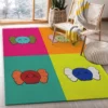 Kaws Rectangle Rug Fashion Brand Area Carpet Luxury Door Mat Home Decor