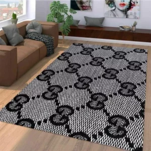 Gucci grey Rectangle Rug Luxury Door Mat Home Decor Fashion Brand Area Carpet