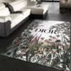 Dior Rectangle Rug Home Decor Door Mat Fashion Brand Area Carpet Luxury