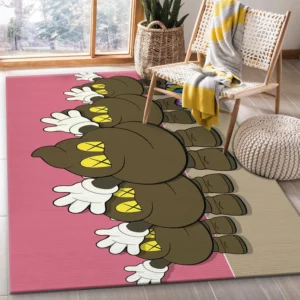 Kaws Rectangle Rug Home Decor Door Mat Area Carpet Fashion Brand Luxury