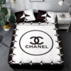 Chanel Logo Brand Bedding Set Bedroom Bedspread Luxury Home Decor