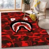 Bape Rectangle Rug Home Decor Luxury Fashion Brand Door Mat Area Carpet