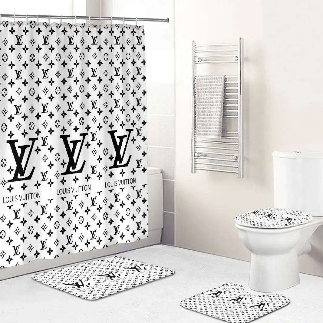 Louis Vuitton Bathroom Set Home Decor Hypebeast Luxury Fashion Brand Bath Mat
