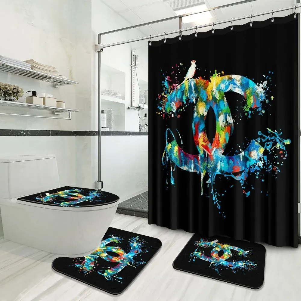 Chanel Bathroom Set Luxury Fashion Brand Hypebeast Bath Mat Home Decor