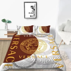 Gianni Versace Logo Brand Bedding Set Luxury Home Decor Bedroom Bedspread