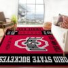 Ohio State Buckeyes Ncaa Customizable Us Type 8554 Rug Area Carpet Home Decor Living Room