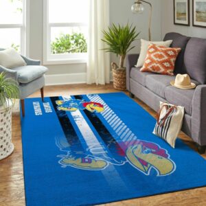 Kansas Jayhawks Custom Ncaa Mat Type 8565 Rug Living Room Area Carpet Home Decor