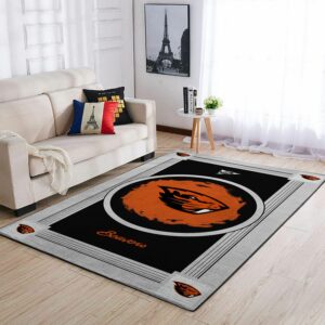 Oregon State Beavers Ncaa Team Logo Nice Type 8568 Rug Area Carpet Living Room Home Decor