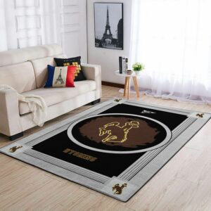 Wyoming Cowboys Ncaa Team Logo Nice Type 8611 Rug Area Carpet Living Room Home Decor