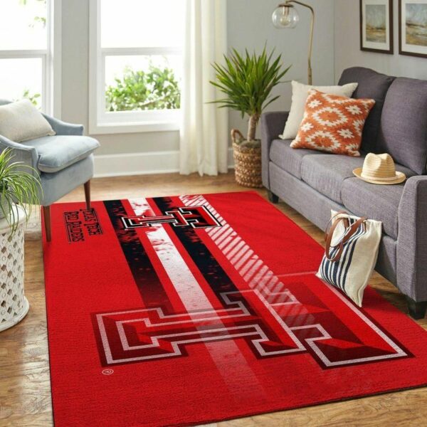 Texas Tech Red Raiders Ncaa Custom Type 8626 Rug Home Decor Living Room Area Carpet