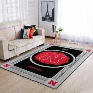 Nebraska Cornhuskers Ncaa Team Logo Nice Type 8630 Rug Living Room Home Decor Area Carpet