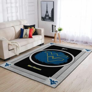 West Virginia Mountaineer Ncaa Team Logo Nice Type 8635 Rug Living Room Area Carpet Home Decor