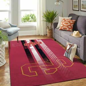 Usc Trojans Ncaa Custom Type 8636 Rug Living Room Area Carpet Home Decor