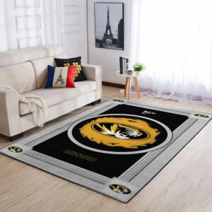 Missouri Tigers Ncaa Team Logo Nice Type 8637 Rug Area Carpet Home Decor Living Room