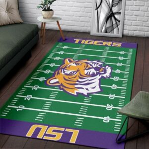 Lsu Tigers Customncaa Mat Type 8639 Rug Living Room Area Carpet Home Decor