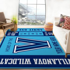 Villanova Wildcats Ncaa Customizable Us Type 8652 Rug Area Carpet Living Room Home Decor