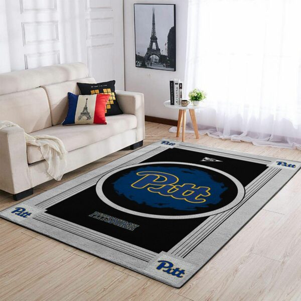 Pitt Panthers Ncaa Team Logo Nice Type 8675 Rug Home Decor Living Room Area Carpet