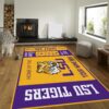 Lsu Tigers Ncaa Customizable Us Type 8681 Rug Living Room Home Decor Area Carpet